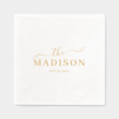 Minimaal en Chic | Weddenschap Folie Servetten (Voorkant)