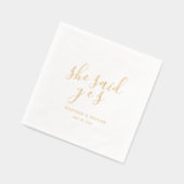 Minimaal en Chic | Weddenschap Folie Servetten (Links)