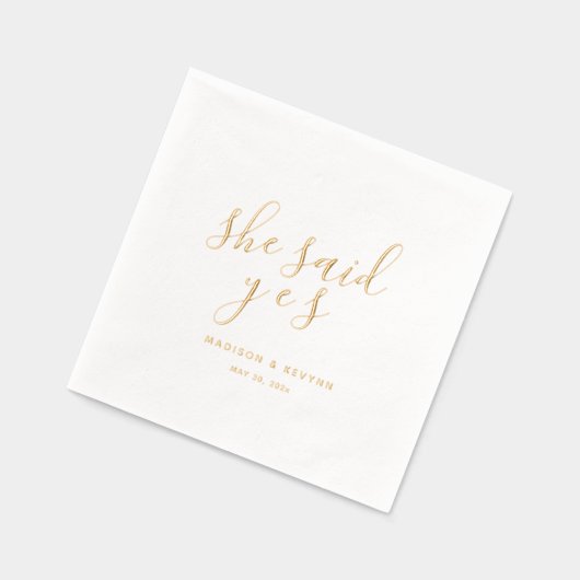 Minimaal en Chic | Weddenschap Folie Servetten (Links)