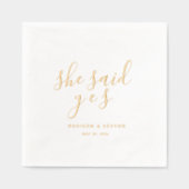 Minimaal en Chic | Weddenschap Folie Servetten (Voorkant)