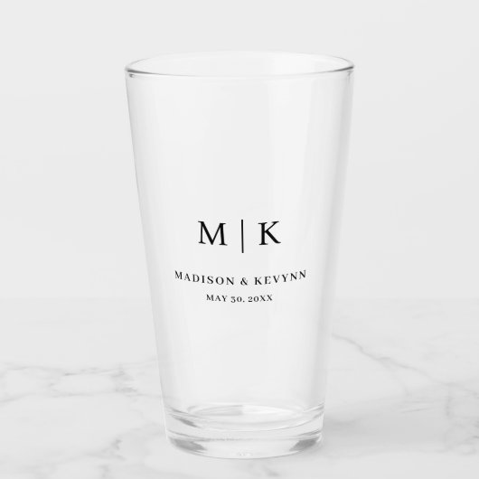 Minimaal en Chic | Weddenschap Glas (Voorkant)