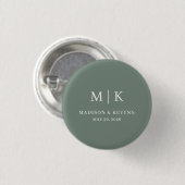 Minimaal en Chic | Weddenschap Ronde Button 3,2 Cm (Voorkant /achterkant)
