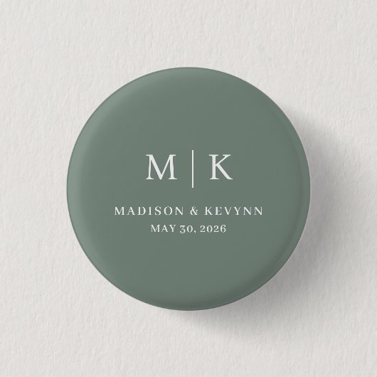Minimaal en Chic | Weddenschap Ronde Button 3,2 Cm (Voorkant)