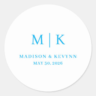 Minimaal en Chic Weddenschap Ronde Sticker