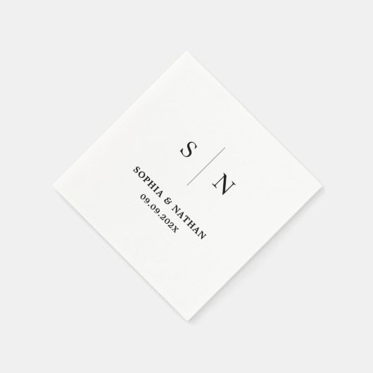 Minimaal en Chic | Weddenschap Servet (Hoek)