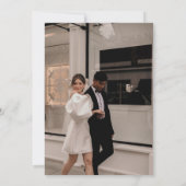 Minimaal en chic zwart en wit kaart (Achterkant)