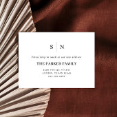 Minimaal en chique | Nieuw adres invoegen Informatiekaartje