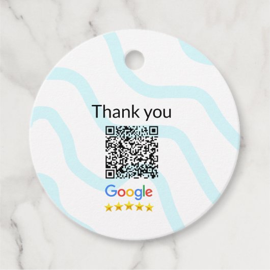 Minimaal enkelvoudig q r code add logo san code na bedankjes labels (Voorkant)