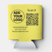 Minimaal enkelvoudig q r code add logo san code na blikjeskoeler (Achterkant)