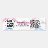Minimaal enkelvoudig q r code add logo san code na bumpersticker (Voorkant)