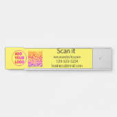 Minimaal enkelvoudig q r code add logo san code na deurbordje (Voorkant)