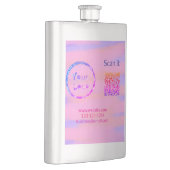 Minimaal enkelvoudig q r code add logo san code na flacon (Rechts)