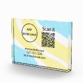 Minimaal enkelvoudig q r code add logo san code na fotoblokken (Rechts)