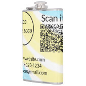 Minimaal enkelvoudig q r code add logo san code na heupfles (Links)