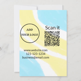 Minimaal enkelvoudig q r code add logo san code na kaart