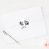Minimaal enkelvoudig q r code add logo san code na ronde sticker (Envelop)