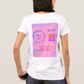 Minimaal enkelvoudig q r code add logo san code na t-shirt (Achterkant)