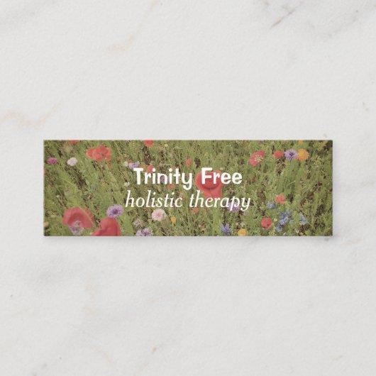 Minimaal Floral Holistic Therapy Visitekaartje (Voorkant)