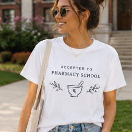 Minimaal geaccepteerd tot de apothekersschool, toe t-shirt