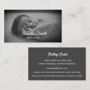 Minimaal Geboorte Doula Pasgeboren Zorg Design Visitekaartje
