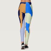 Minimaal geometrisch Abstract Leggings (Achterkant)