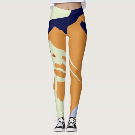 Minimaal geometrisch Abstract Leggings (Voorkant)