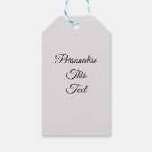 Minimaal gepersonaliseerd waterverf bloemendesign cadeaulabel (Achterkant)