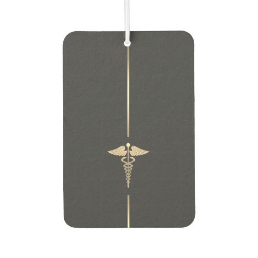 Minimaal Gold Caduceus-symbool Luchtverfrisser (Voorkant)