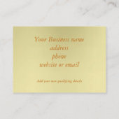 Minimaal Golden Business Vijftig Dollar Cadeau Kaa Kortingskaartje (Achterkant)