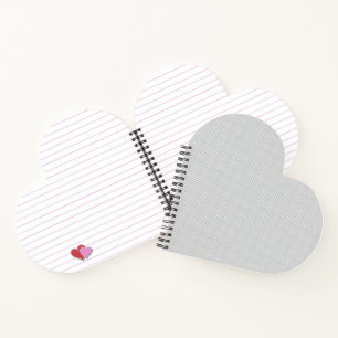 Minimaal grijs polkadotpatroon notitieboek