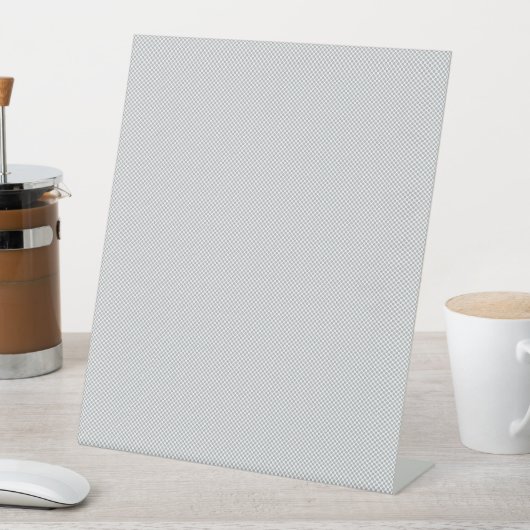 Minimaal grijs stip patroon reclamebord met voetstuk (Insitu)