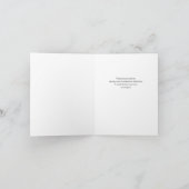 Minimaal groen en gouden kruis | Confirmation!REMO Bedankkaart (Binnen)