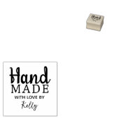 Minimaal handgemaakt, script 	rubberstempel (Gestempeld)