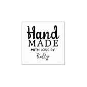 Minimaal handgemaakt, script 	rubberstempel (Afrduk)