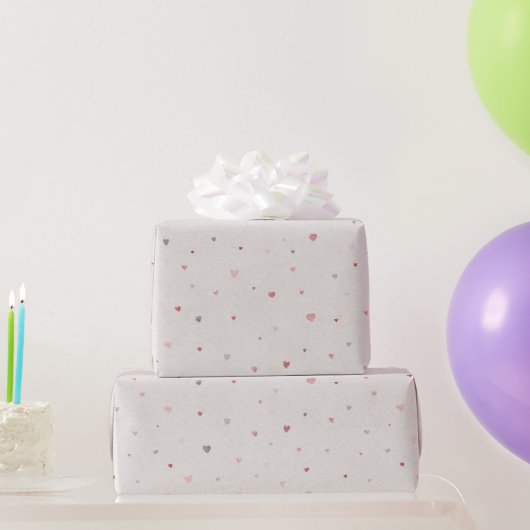 Minimaal Hart Inpakpapier (Feestgeschenken)