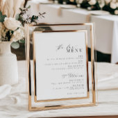 Minimaal het streepjesmenu van Ellesmere Modern Poster