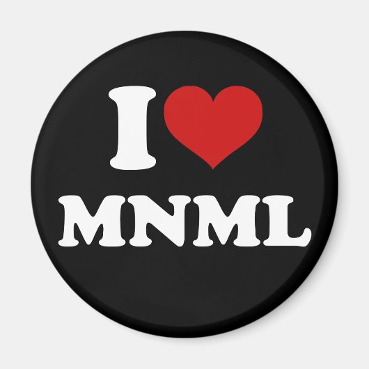 Minimaal I Love Magneet (Voorkant)