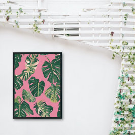 Minimaal Illustraties Monstera Plant Poster