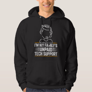Minimaal in mijn gezin: onbetaalde technische onde hoodie