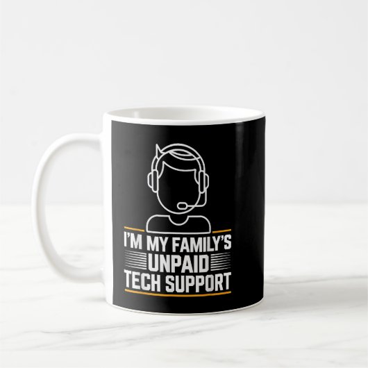 Minimaal in mijn gezin: onbetaalde technische onde koffiemok (Links)