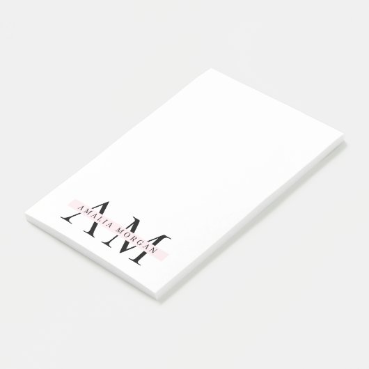 Minimaal Initiaal & gepersonaliseerd Post-it® Notes (Schuin)