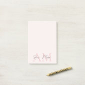 Minimaal Initiaal & gepersonaliseerd Post-it® Notes (Op bureau)