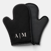 Minimaal Initiaal zwart Ovenwant (Voorkant / Achterkant)