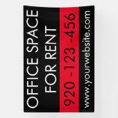 Minimaal kantoor te koop commercieel onroerend goe spandoek (Verticaal)