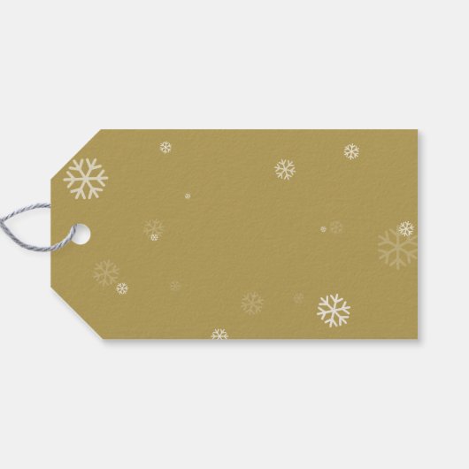 Minimaal kerstcadeautje Label met naamshartscript Cadeaulabel (Achterkant Horizontaal)