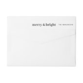 Minimaal kerstfeest- en terugkeringsadres (Achterkant)