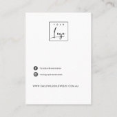 Minimaal Ketting voor filiaal met pine-band dat be Visitekaartje (Achterkant)