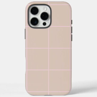 Minimaal kleur raster controlepatroon iPhone 16 pro max hoesje