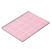 Minimaal kleur raster controlepatroon notitieboek (Linkerzijde)