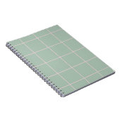 Minimaal kleur raster controlepatroon notitieboek (Rechterzijde)